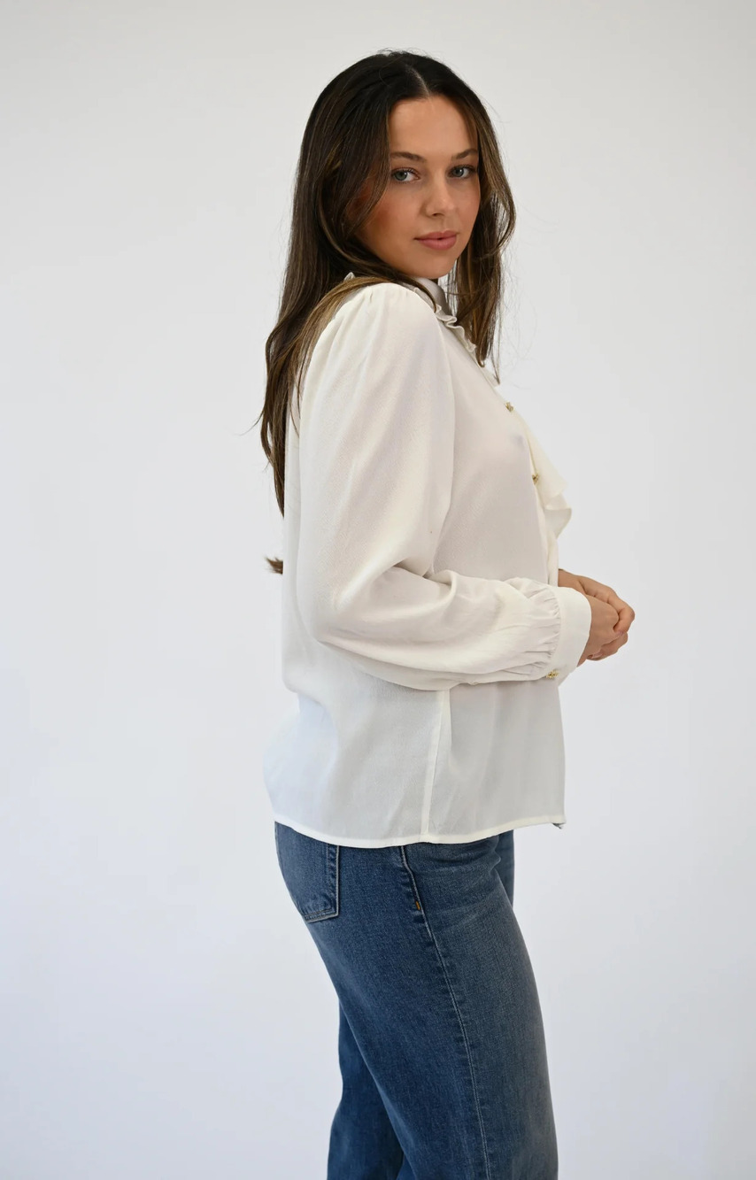 NWT Ba&sh Gisele Top in Ecru